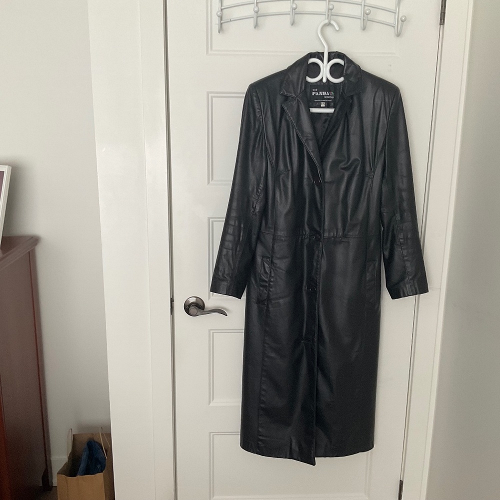 Manteau en cuir